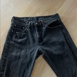 Levi's Men's Dark Gray Straight Jeans